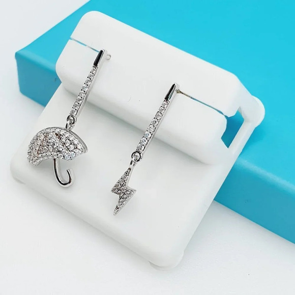 "925 Sterling Silver CZ Beautiful Earrings for Women, 1USPAR4260 - Picture 8 of 11